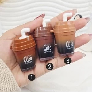 تینت لب قهوه ای و زرشکی طرح بطری